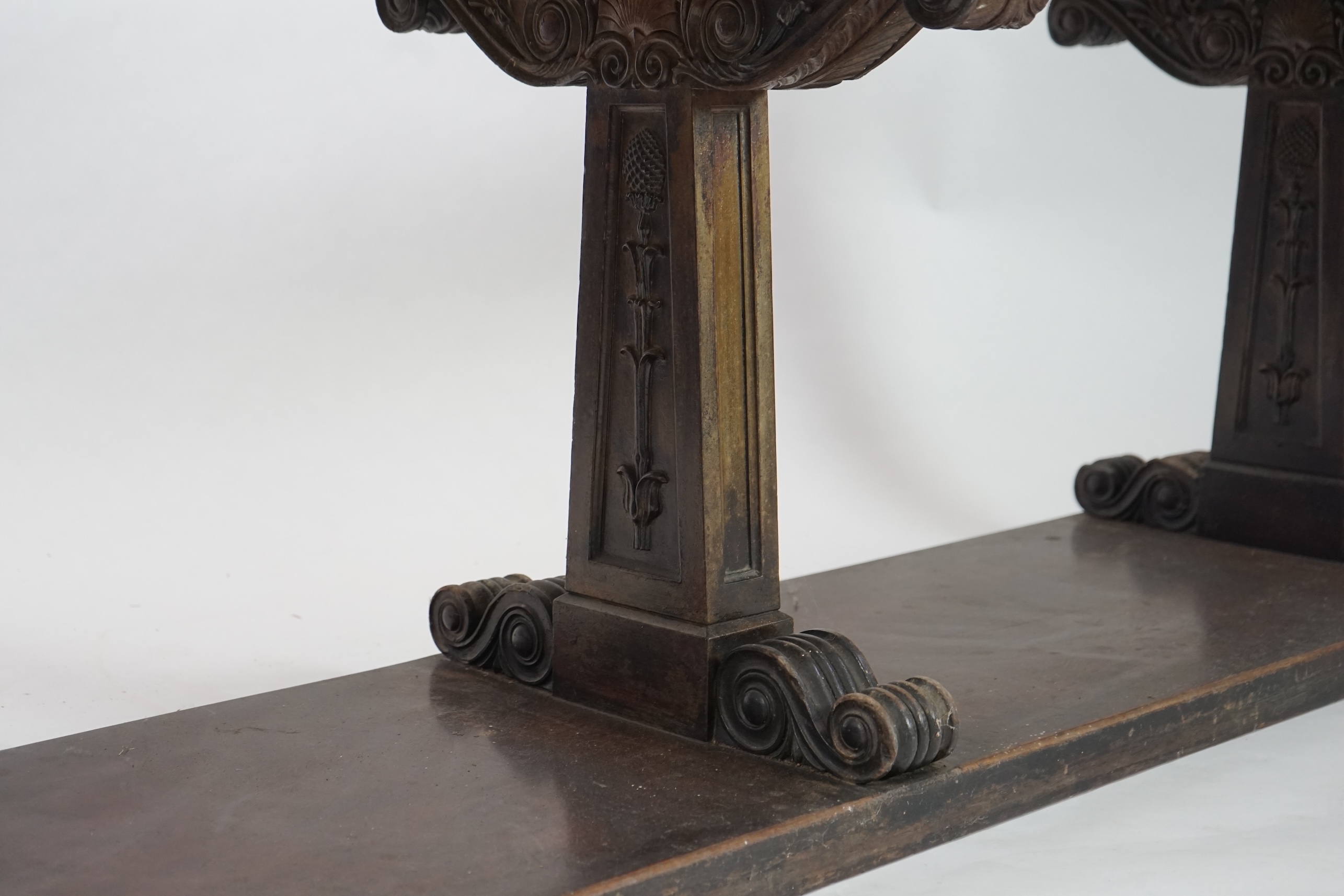 A Victorian Adam revival mahogany centre table